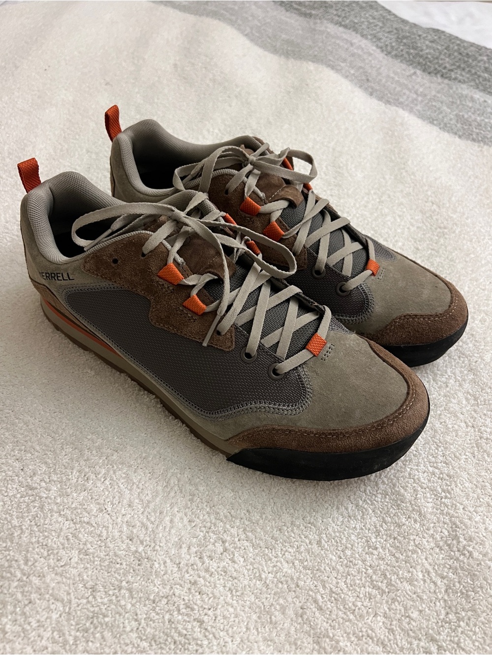 Merrell Burnt Rock Travel Suede Shoes Dusty Olive Men’s 11 J95233